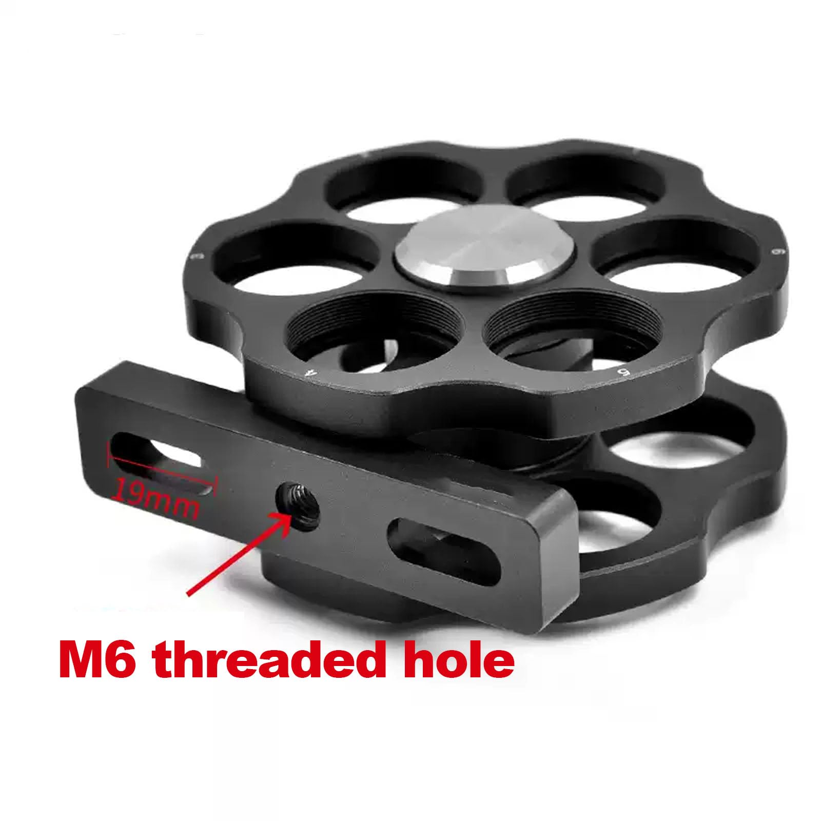 Soporte Para Ruedas De Filtros De Doble Rueda, Diseño Coaxial Tipo Jaula Con Interfaz Roscada M6 Y Rosca Sm1, Con Capacidad Para 12 Filtros De 1 Pulgada, Para Telescopios De Observación Óptica