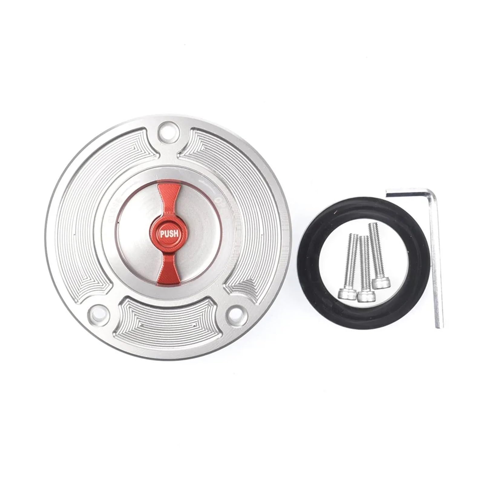 Tappo Serbatoio Tappo Serbatoio Carburante Olio Per Kawa&saki Z1000SX | Tappo Serbatoio Resistente In Alluminio CNC Per Kawa&saki Z1000SX 2009-2023. Chiusura Facile, Antifurto