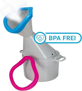 Premium Inhaler with Two Soft Attachments Gray