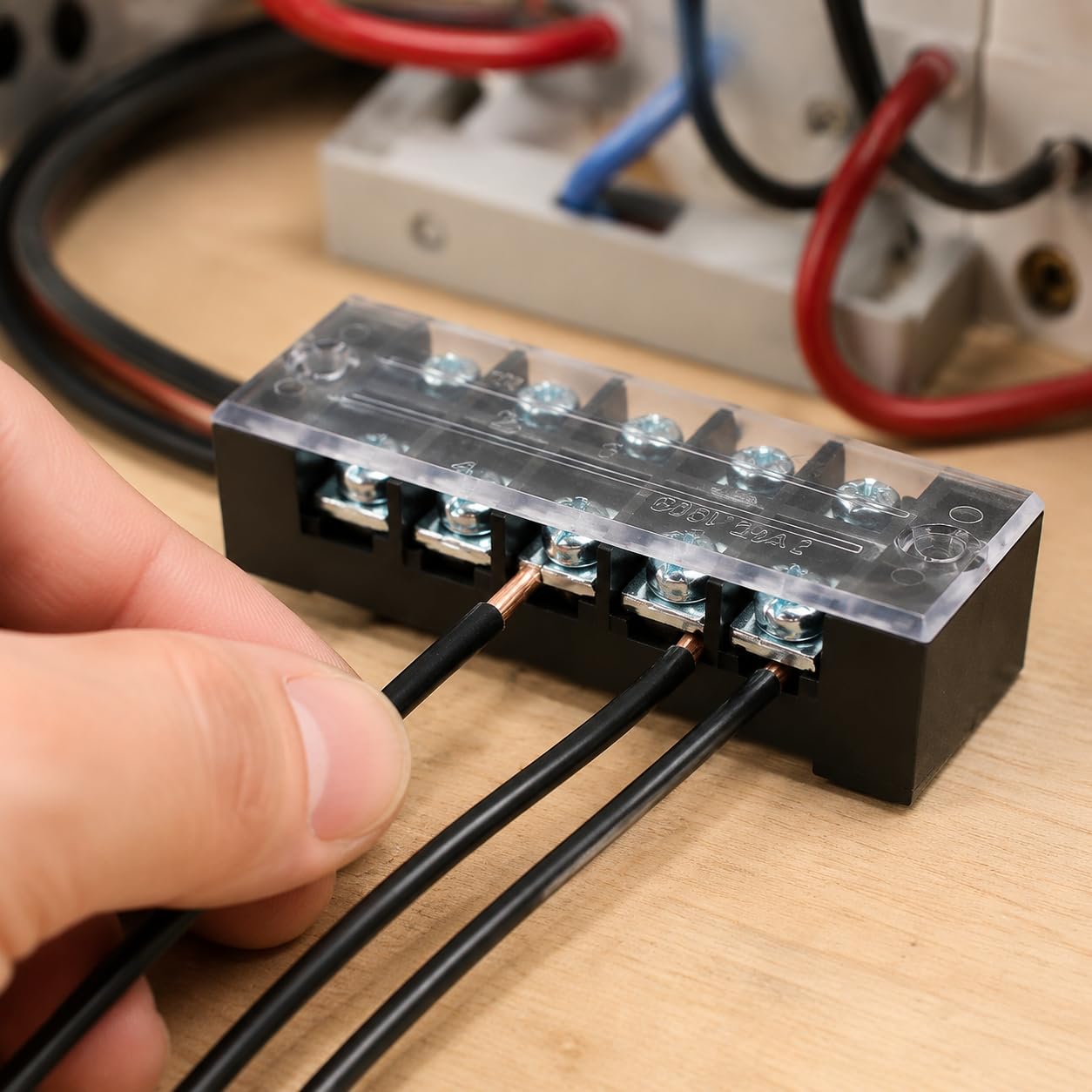Morsettiera a 5 o 20 posizioni - blocco terminale connettore a vite per cavi elettrici 600V - elettronici, TB-2505/5 posizioni (50 pezzi)