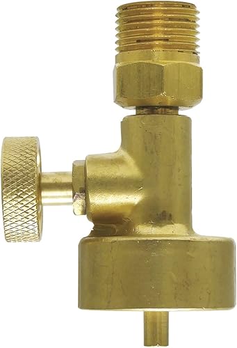 Miniatura 1 de Uniweld Adaptador de Oxy/Combustible FV600 para conectar un regulador MC (CGA200) a un cilindro de combustible desechable (CGA600)