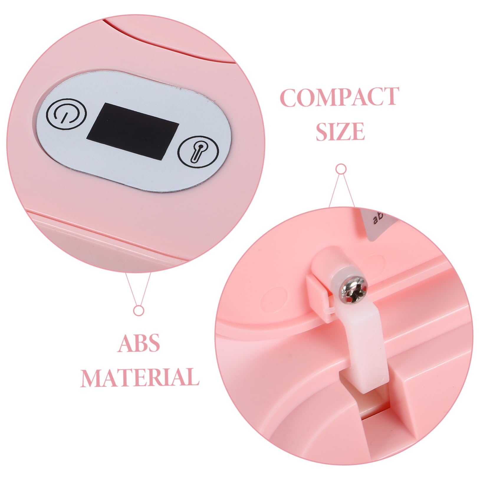 Gatuida Calentador De Pañuelos Húmedos Para Bebés Tamaño Mediano, Plástico Abs, Termostato Ajustable Consumo, Uso Doméstico y Portátil, Capacidad Para 80 Toallitas, Color Rosa