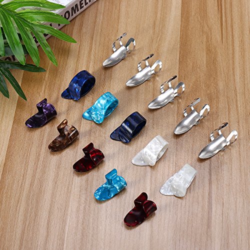 ULTNICE 15pcs Finger Pick pouce Pick Set médiators avec boîte de rangement cas de grille 15 - Les Beatles, Paul McCartney, John Lennon, RIngo Starr, George Harrison ULTNICE 15pcs Finger Pick pouce Pick Set médiators avec boîte de rangement cas de grille 15 – Image 3