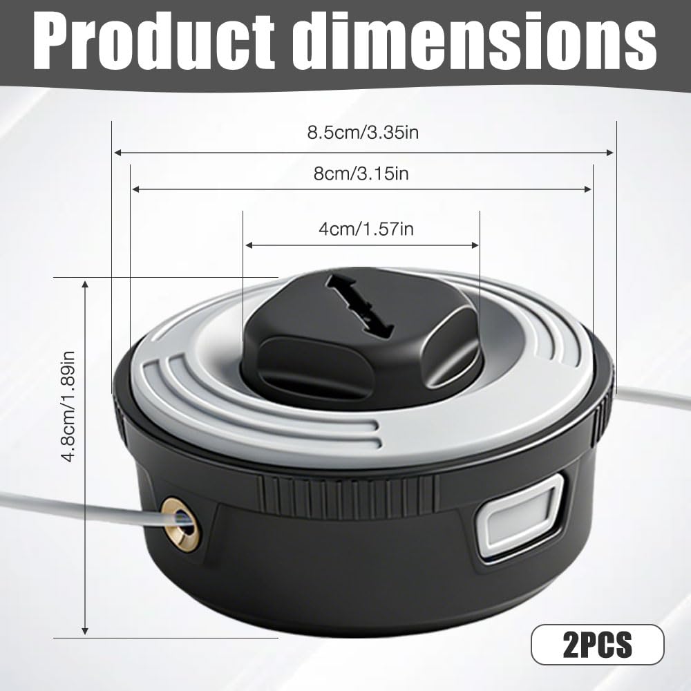Testina Decespugliatore, C3-2 Testina Decespugliatore per FSA 57, Autocut C 3-2 per Stihl FSA 57 FSE 52 Giardino Curare Prato, per 4009 710 2106 Compatibile con Bobina Ricamb (2 Pack)