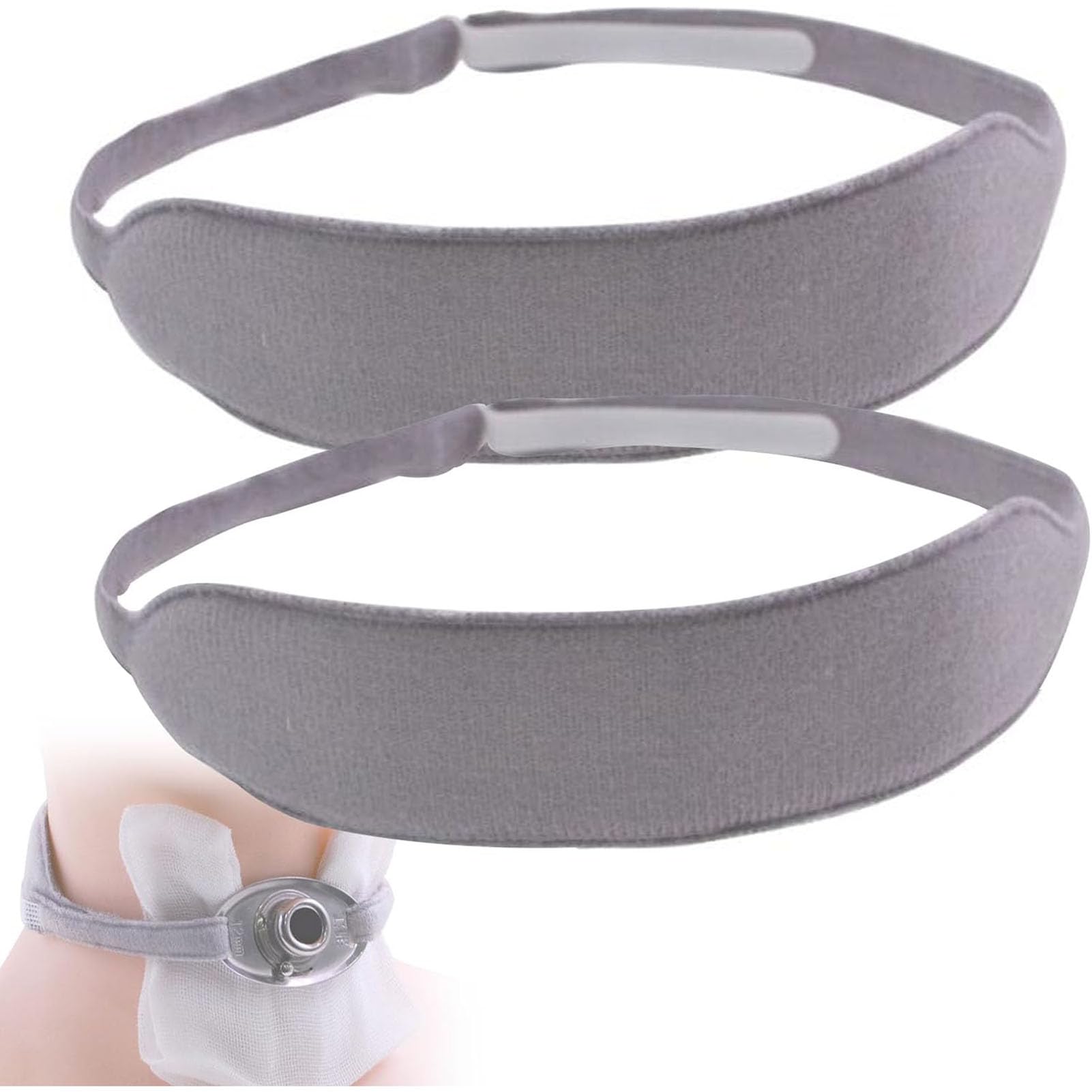 VducK Tracheotomy Tube Fixing Strap, Tracheostomy Tie Tracheostomy Secure Strap Tracheostomy Tube Fixing,Medical Neck Catheter Support Brace, Tracheostomy Fixed Device (2 Pcs/4 Pcs)