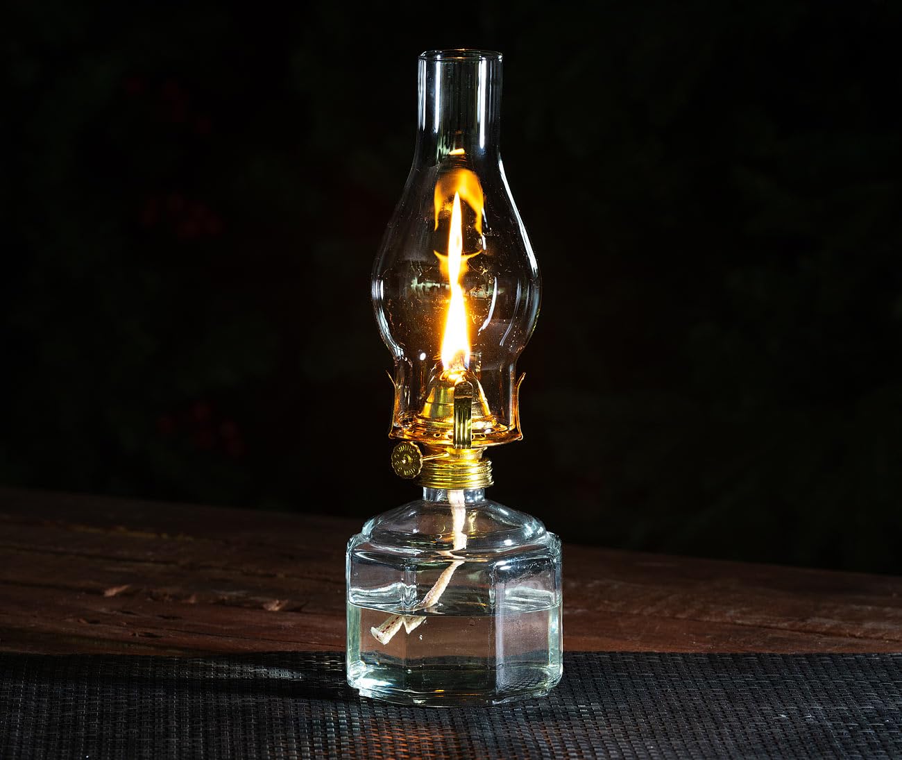 2 lampes à pétrole tempêtes rétro - 28 cm [Lunartec]