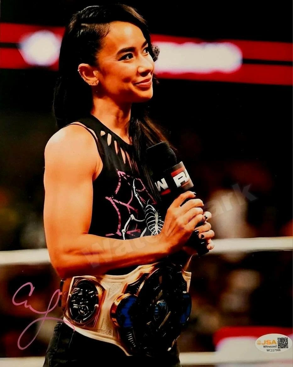 Photo Art Print by PHOTOOH! ~ A.J. Lee ( WWF WWE ) Autographed Signed Photo Posters Photo for Art Wall Canvas Pictures for Modern Office Decor Prints Unframed Photograph REPRINT RP - 031 (8.5 x 11 GLOSSY PRINT)