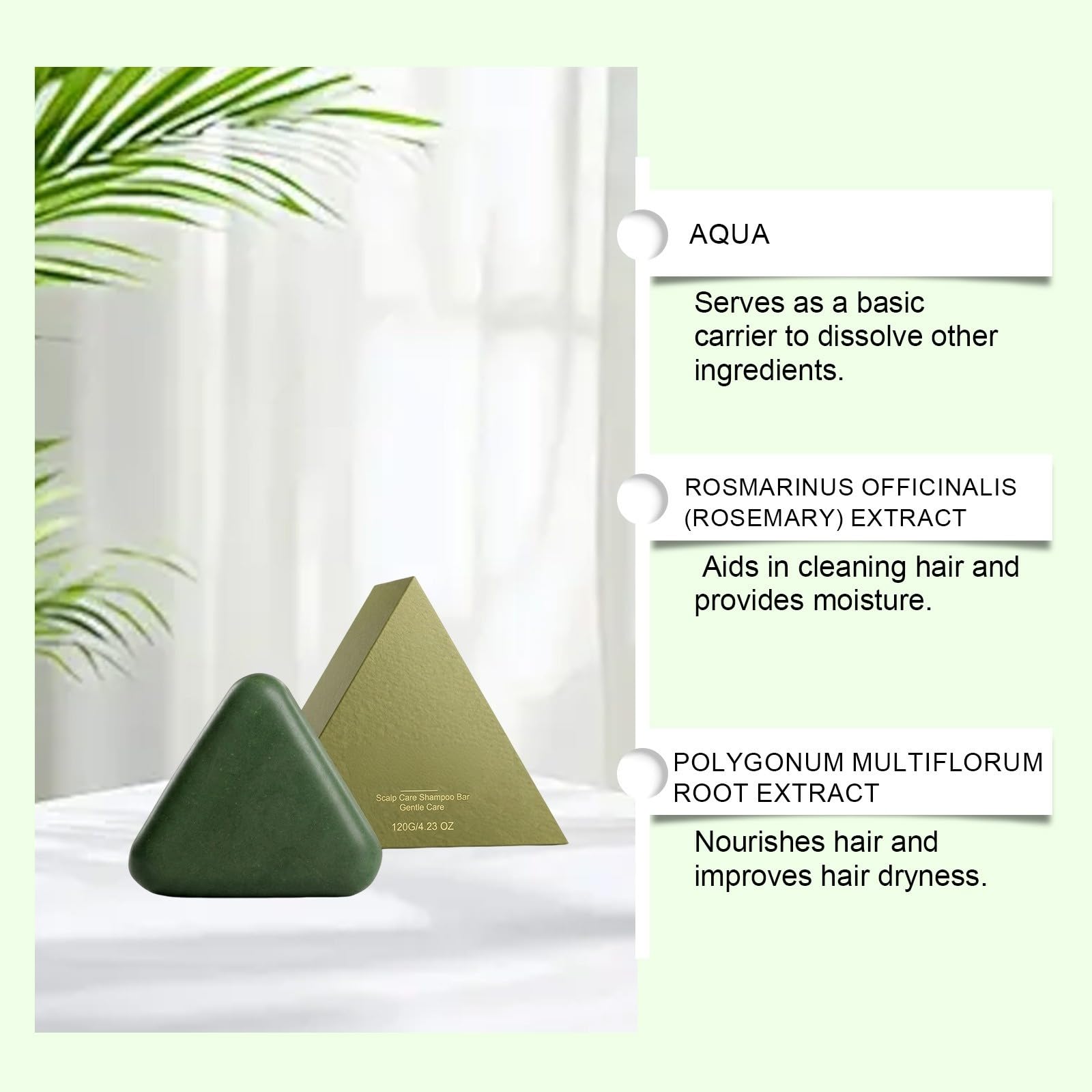 Shampoo solido per la cura del cuoio capelluto, pulisce e ammorbidisce | Vegetable Solid Shampoo, Gentle and Nourishing Cleansing, for Women and Men, Soothes and Strengthens Hair