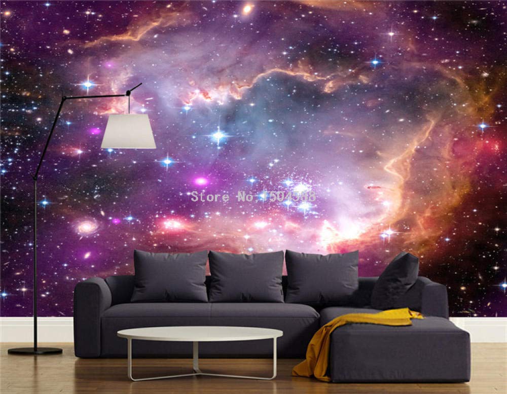 Papier peint mural galaxie 3D pour transformer votre chambre en nuit étoilée
