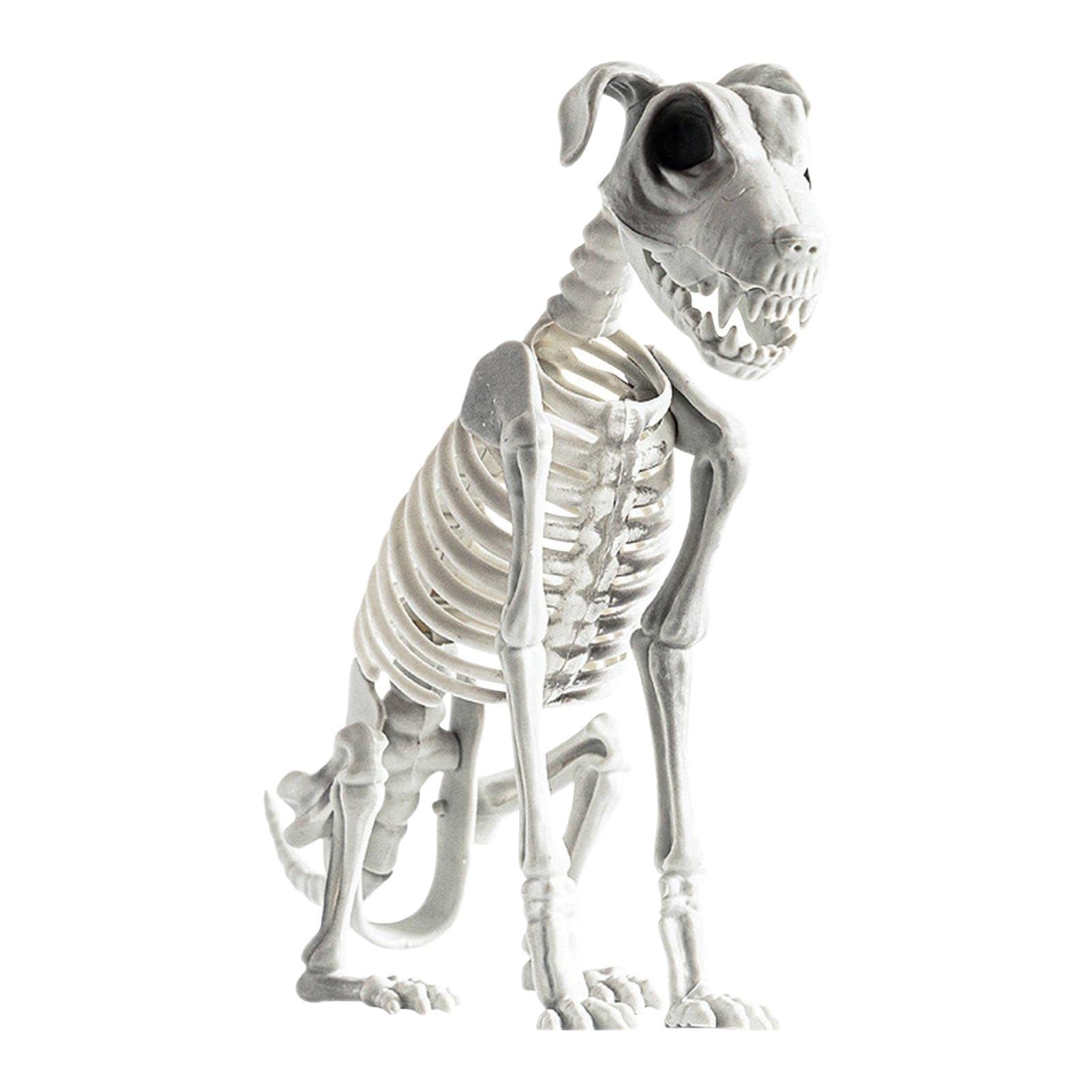 Perro esqueleto de Halloween de 44cm para decoración de cementerio