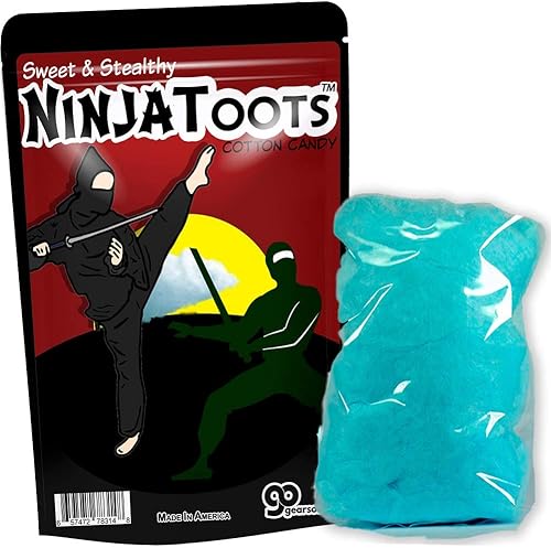 Ninja Toots - Divertidos calcetines de algodón de azúcar, cesta de Pascua para niños, dulces azules tontos para niños, cesta de Pascua para