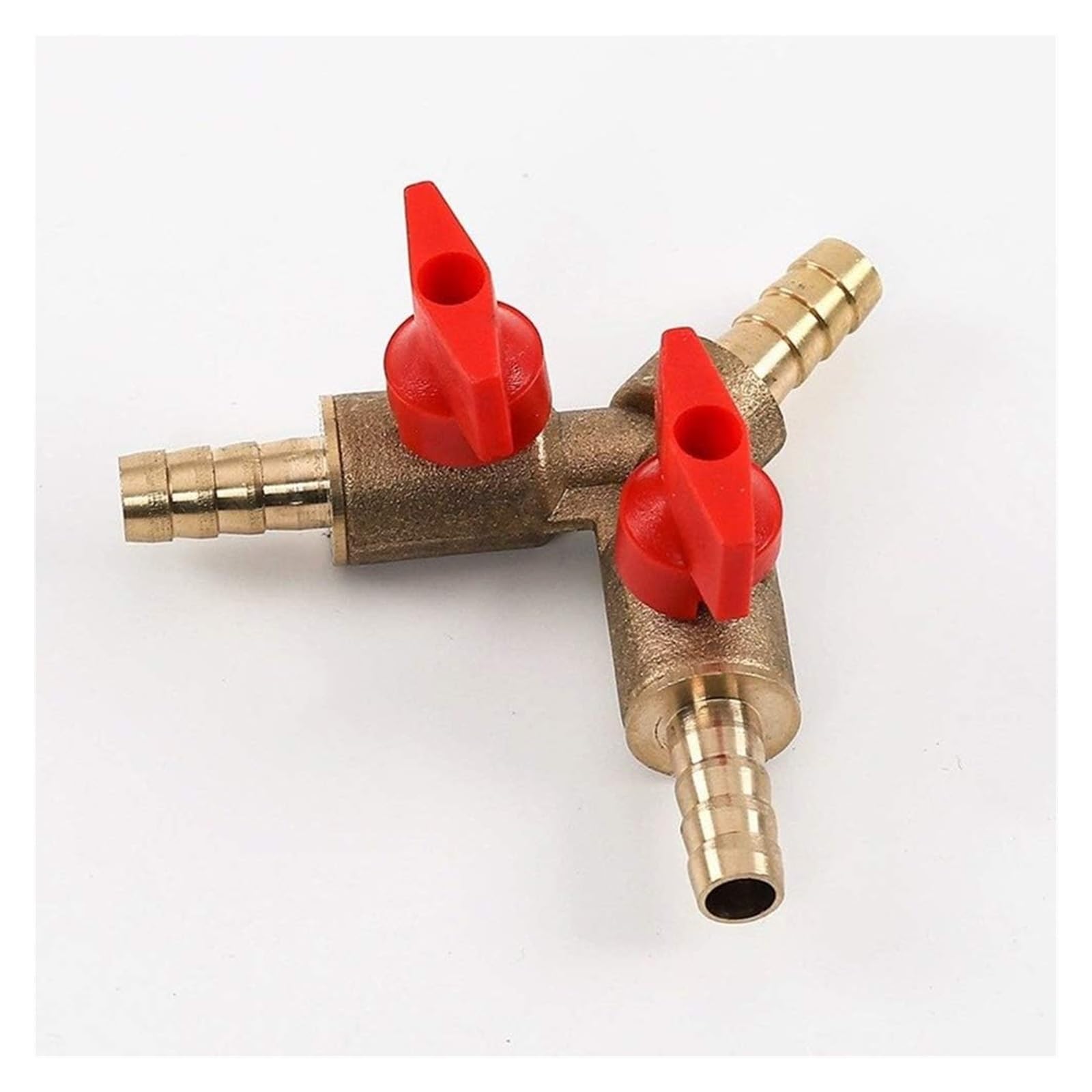 Valvola Arresto Ottone Y 8mm Barbato 3 Vie