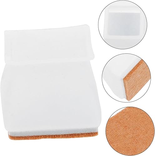 Miniatura 7 de DOITOOL Eva - Fundas de silicona de fieltro para patas de silla, 16 unidades, tapas de muebles que no dejan marcas, protectores de suelo fáciles de