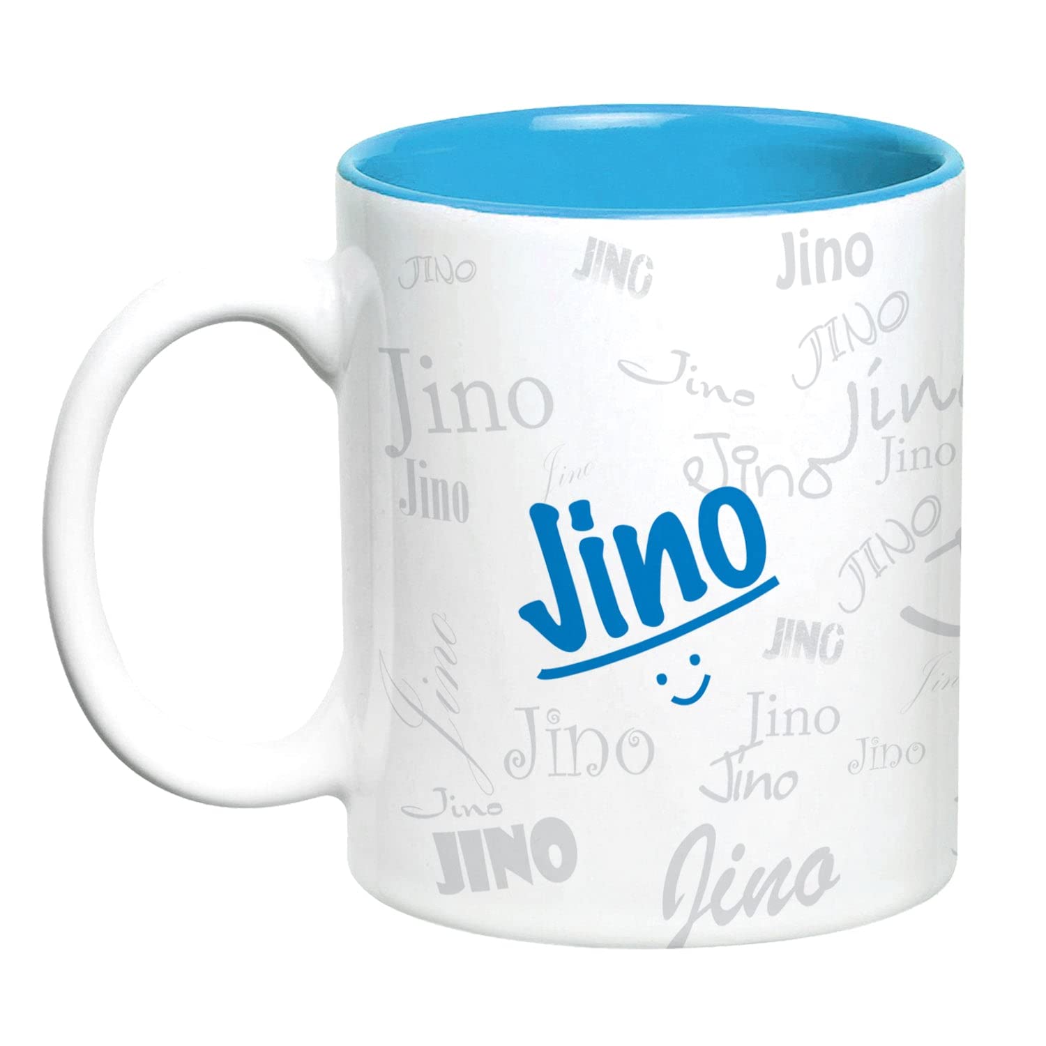 Hot Muggs Me Graffiti Mug - Jino Personalised Name Ceramic, 315ml, 1 Unit