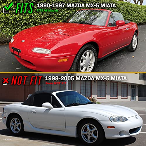 USR DEPO 90-97 MX-5 Signal Lights - JDM Crystal Style Front Bumper Turn Signal Lamps Set (Left + Right) Compatible with 1990-1997 Mazda MX5 Mk1 Miata (JDM Crystal Style All Clear Lens) - Image 3