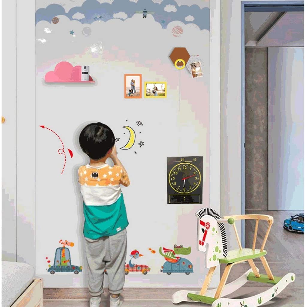 Habiba Doodle-Board Zeichenbrett-Aufkleber, magnetische Whiteboard-Wand, abnehmbare Kinder-Graffiti-Schreibtafel für Wohnzimmer-Kritzeltafel Nützlich