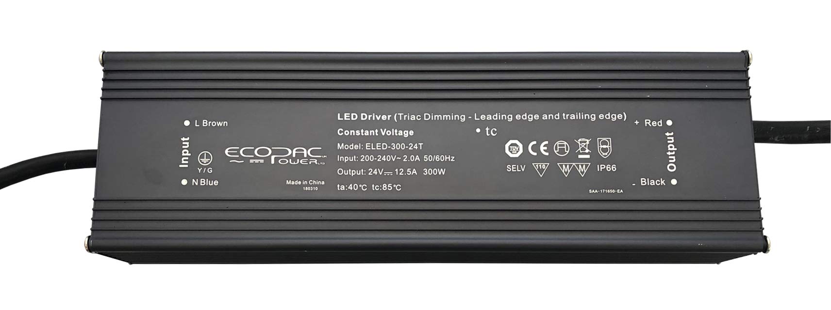 Ecopac LED Driver ELED-300-12T Series 300W 12V