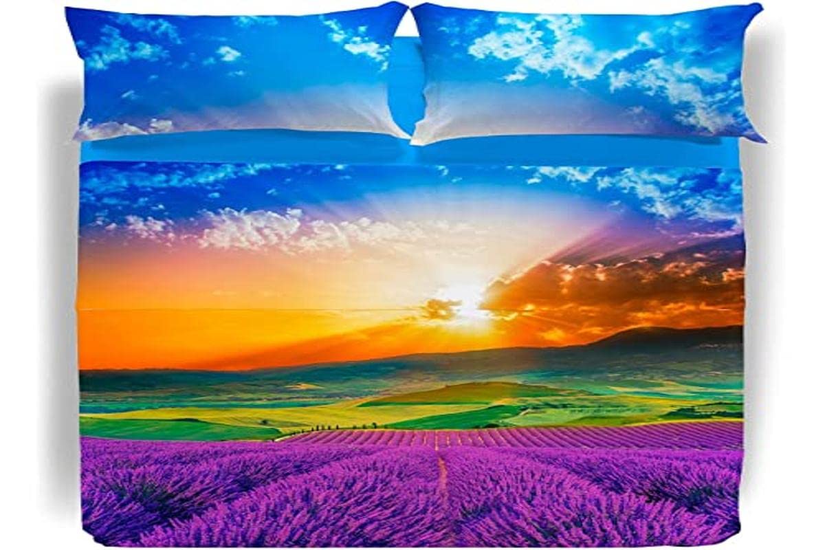 CaleffiBedcover Sheets, Cotton, Unique, Queen-Size Bed