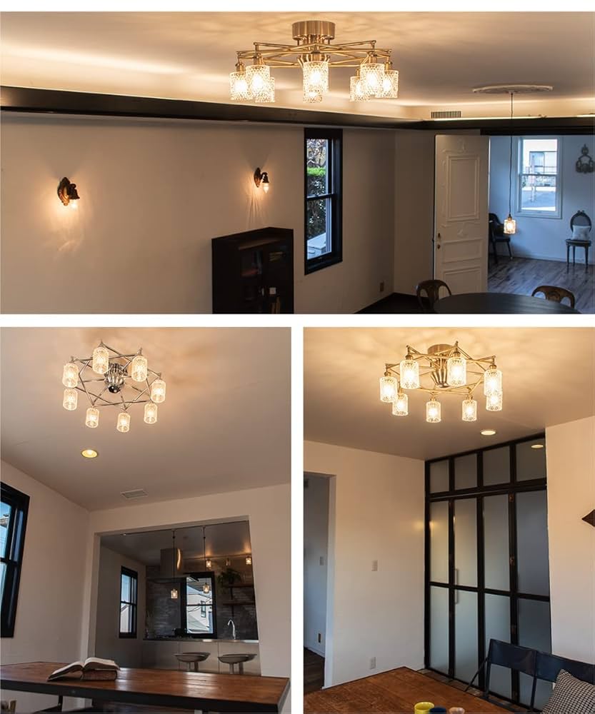 未使用美品-1万8800円OFF⭐️ シャンデリア 8灯 レイシー 8～12畳 Ampoule Ampoule公式 シャンデリア シーリングライト リビング