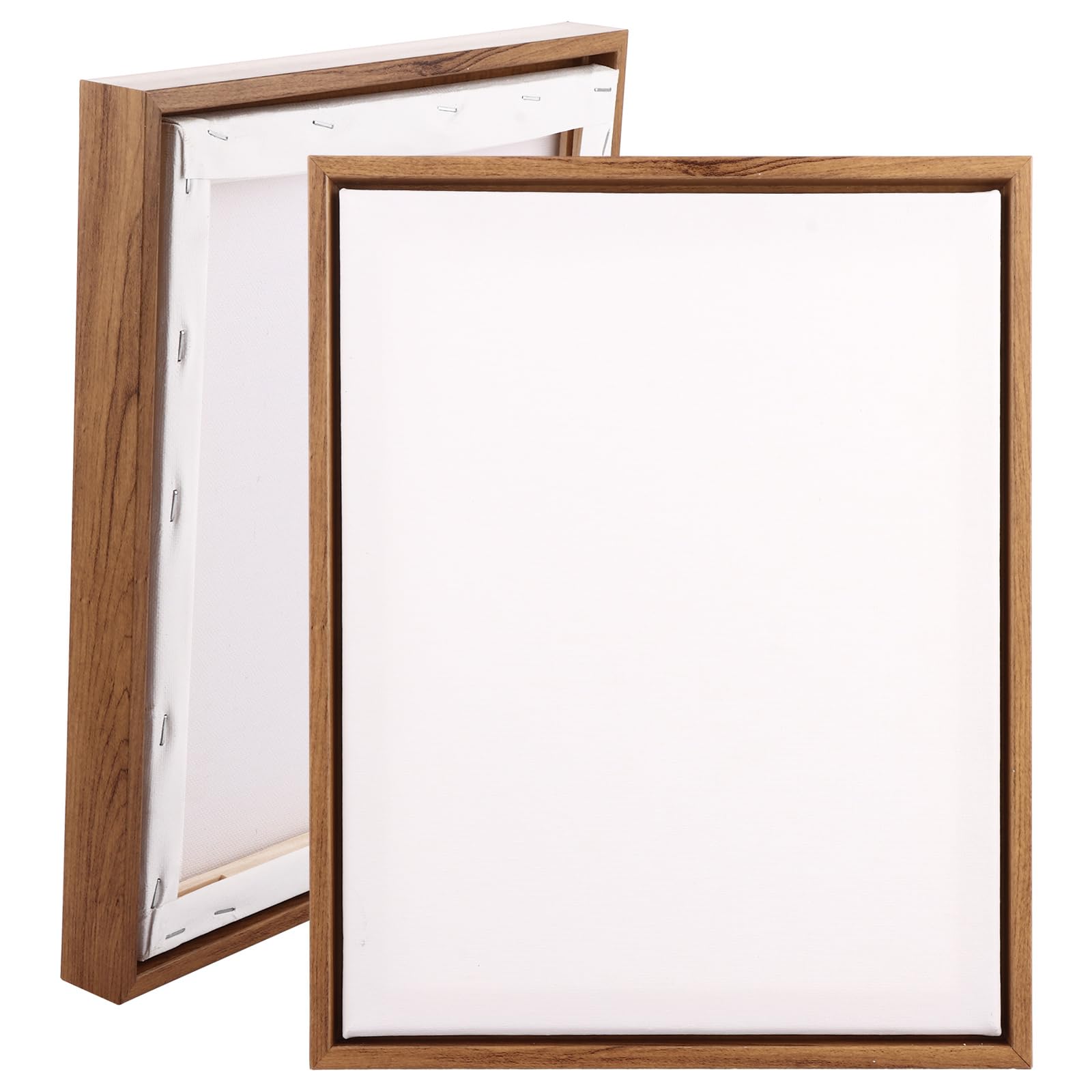 YOUNTHYE Fame Lot de 4 toiles vierges 100 % coton avec cadre en résine de 3 cm de profondeur Bord profond 400 g/m² Pour peinture à l'huile et acrylique 25 x 30 cm