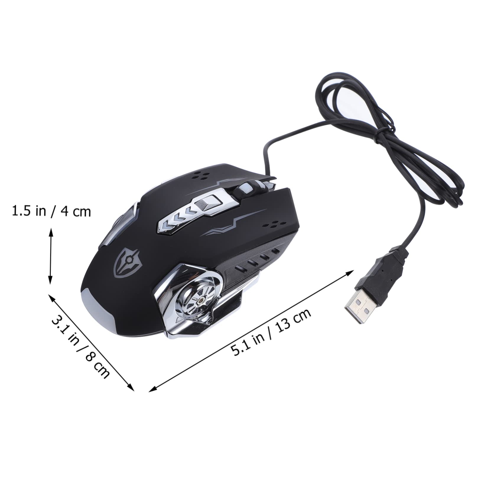 OSALADI Mouse Con Prestazioni Stabili Da 3 Pezzi Per Pc Laptop Design Con Luce Led Facile Da Installare