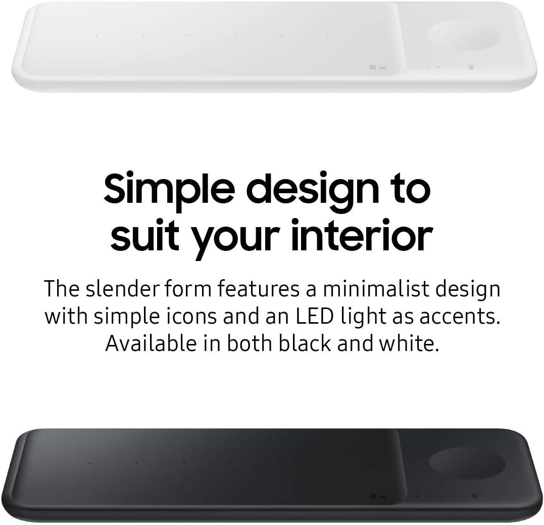 Uр Tо 40% оƒƒ Samsung Electronics Wireless Charger Trio, Qi Compatible - Charge up to 3 Devices at Once - for Galaxy Phones, Buds, Watches, and Apple iPhone Devices, White (US Version) Buу 1 gеt 1 🔥 Samsung Electronics Wireless Charger Trio, Qi Compatible - Charge up to 3 Devices at Once - for Galaxy Phones, Buds, Watches, and Apple iPhone Devices, White (US Version)