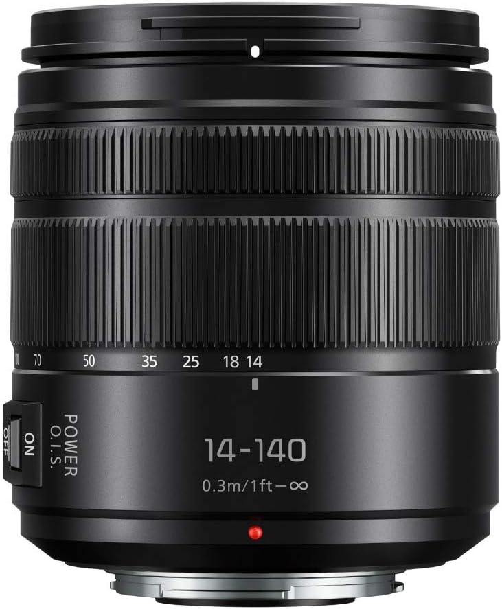 Lumix G VARIO 14-140mm Telephoto Zoom Lens with F3.5-5.6 II ASPH, Mirrorless Micro Four Thirds Mount and POWER O.I.S. - H-FSA14140 (UPGRADED USA Black)