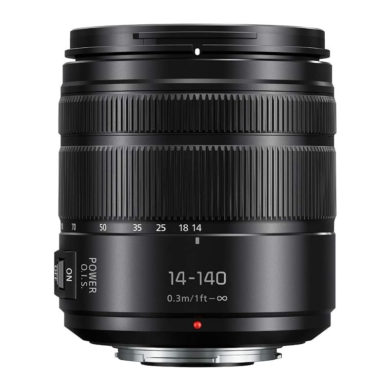 Panasonic Lumix G Vario 14-140mm Telephoto Zoom Lens with F3.5-5.6 II ASPH, Mirrorless Micro Four Thirds Mount and Power O.I.S. - H-FSA14140 (Upgraded USA Black) | F3.5-5.6 II ASPH, Mirrorless Micro Four Thirds Mount, Power O.I.S