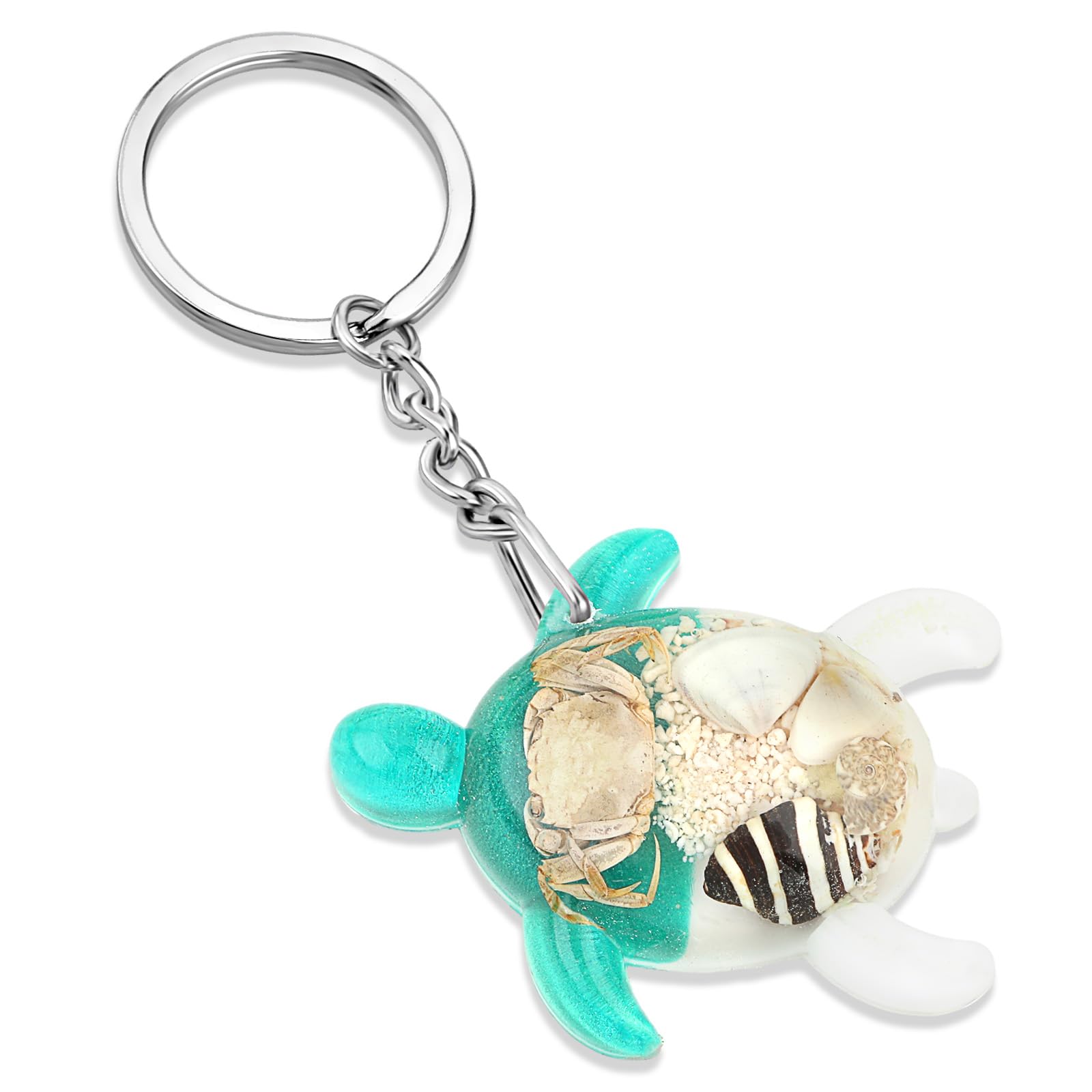 Sea Turtle Keychain, Metal Turtle Keychain Charms For Bag Purse Handbag Sea Turtle Backpack Keychain Gifts for Women