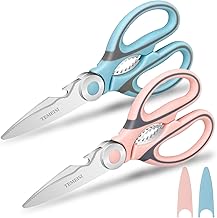 Kitchen Shears, 2-Pack Heavy Duty, Ultra Sharp Premium Multi-Function Cooking Scissors, Meat Scissors With Comfortable Handle