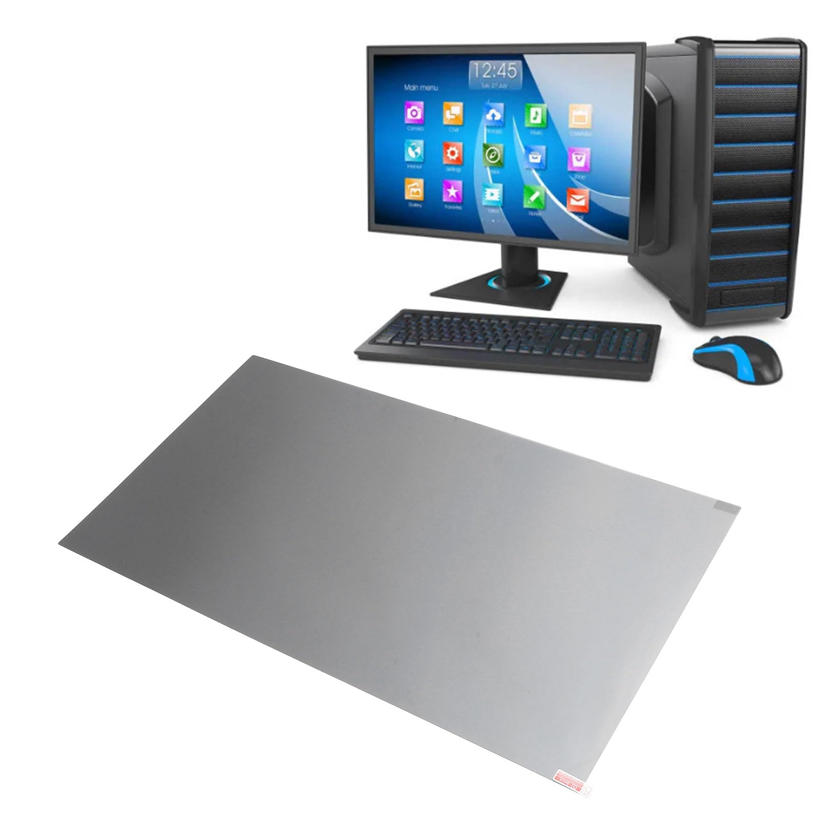 Filtro de Pantalla Privada para Computadora de 27 Pulgadas Resistente a los Rayos UV Anti Luz Azul para Espacios de Trabajo Abiertos y Áreas Públicas Material Pet 1 Unidad
