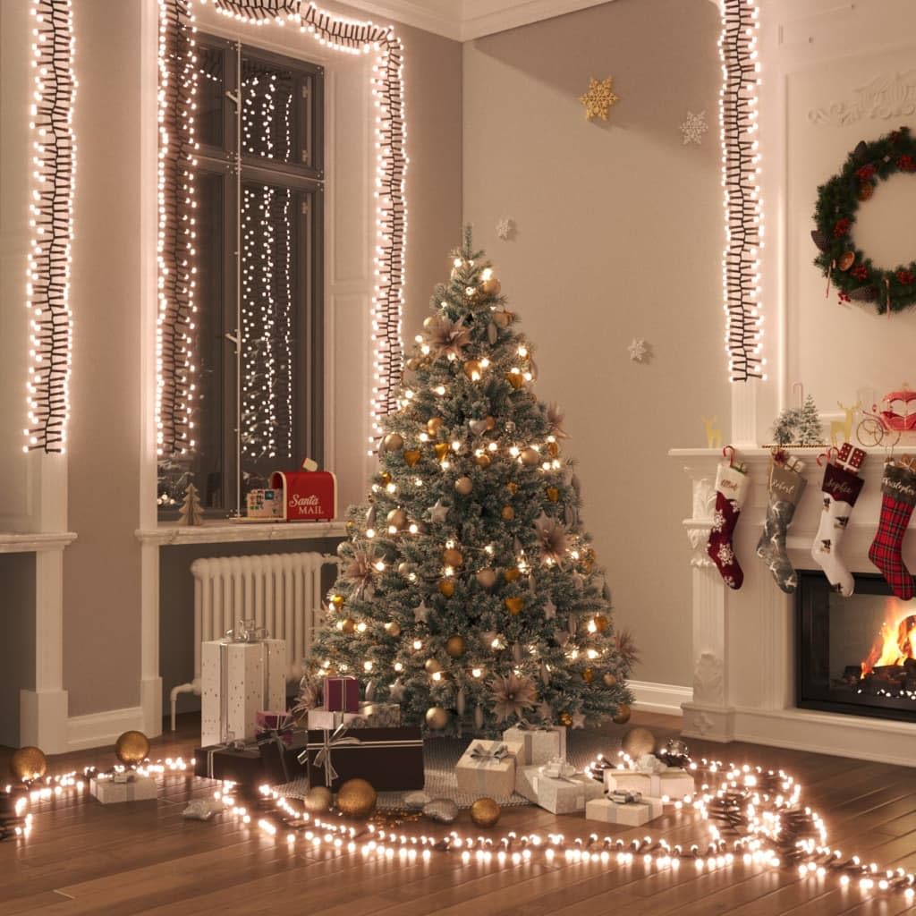luce led,ramo led da parete,luci a led,batteria lr44,Gruppo Stringa LED con 3000 Luci LED Bianco Caldo 23 m PVCIdeal für Weihnachtsfeiern, Wandambiente