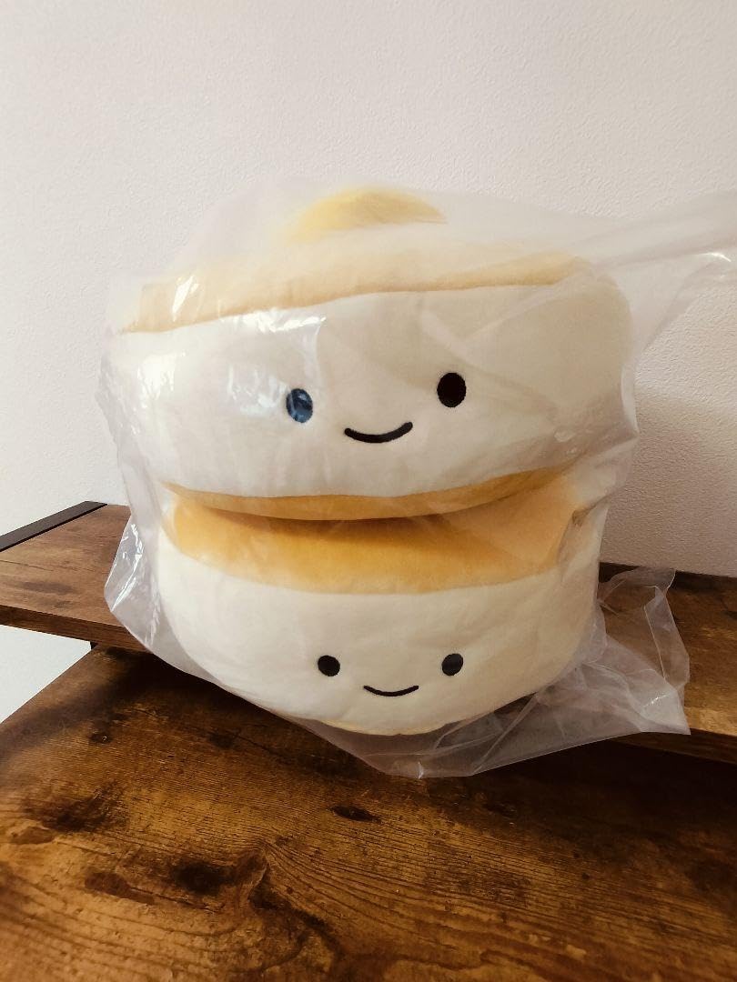 にっこりーノ　スゴロクくじ　BIGなホットケーキ（おめかし仕様）のぬいぐるみ Amazon.co.jp: にっこりーノ 大きなぬいぐるみ ホットケーキ
