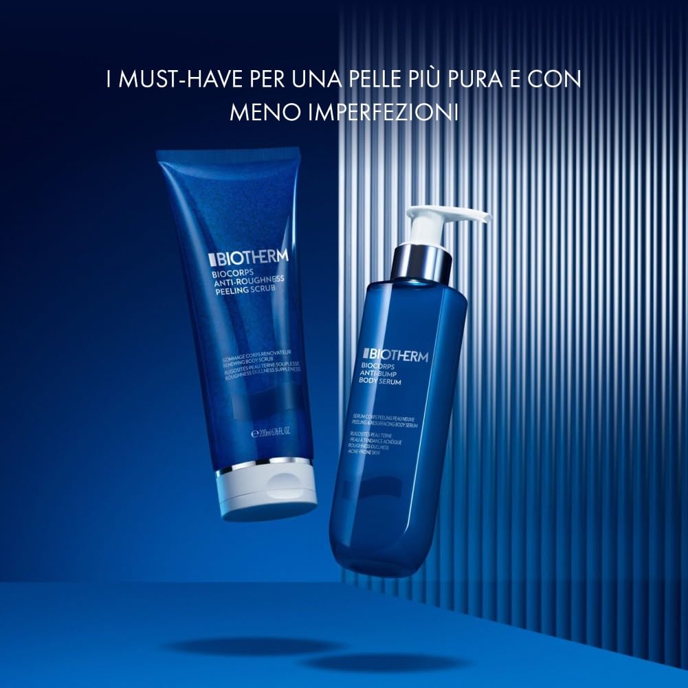 BIOTHERM Biocorps Scrub, Scrub Corpo Effetto Peeling, Per Tutti i Tipi di Pelle, Azione Esfoliante e Delicata, Arricchito con Life Plankton, Acido Salicilico e Peptidi, 200 ml