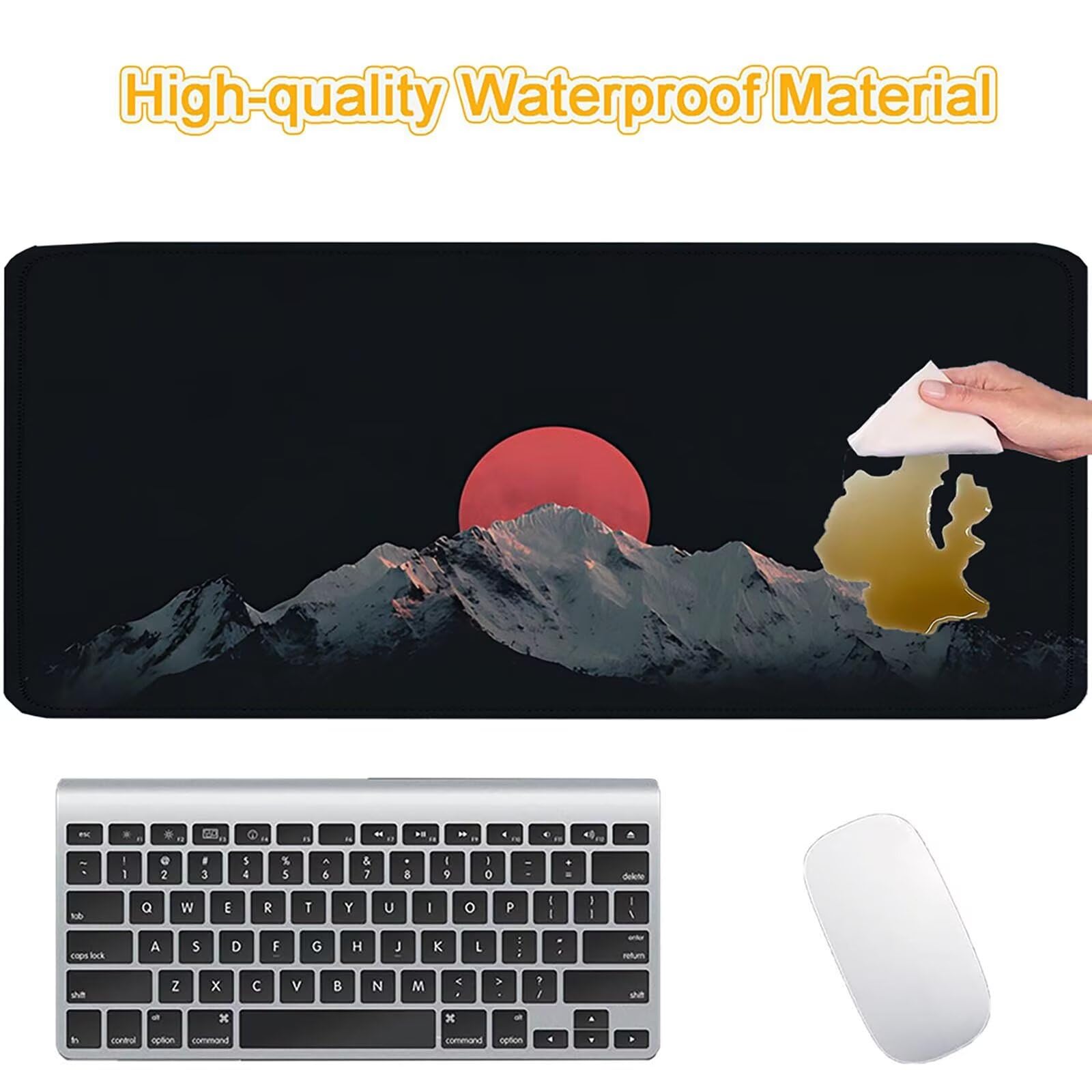 Tappetino Mouse 900x450mm | Superficie Ultra-Liscia, Montagna 0-z616