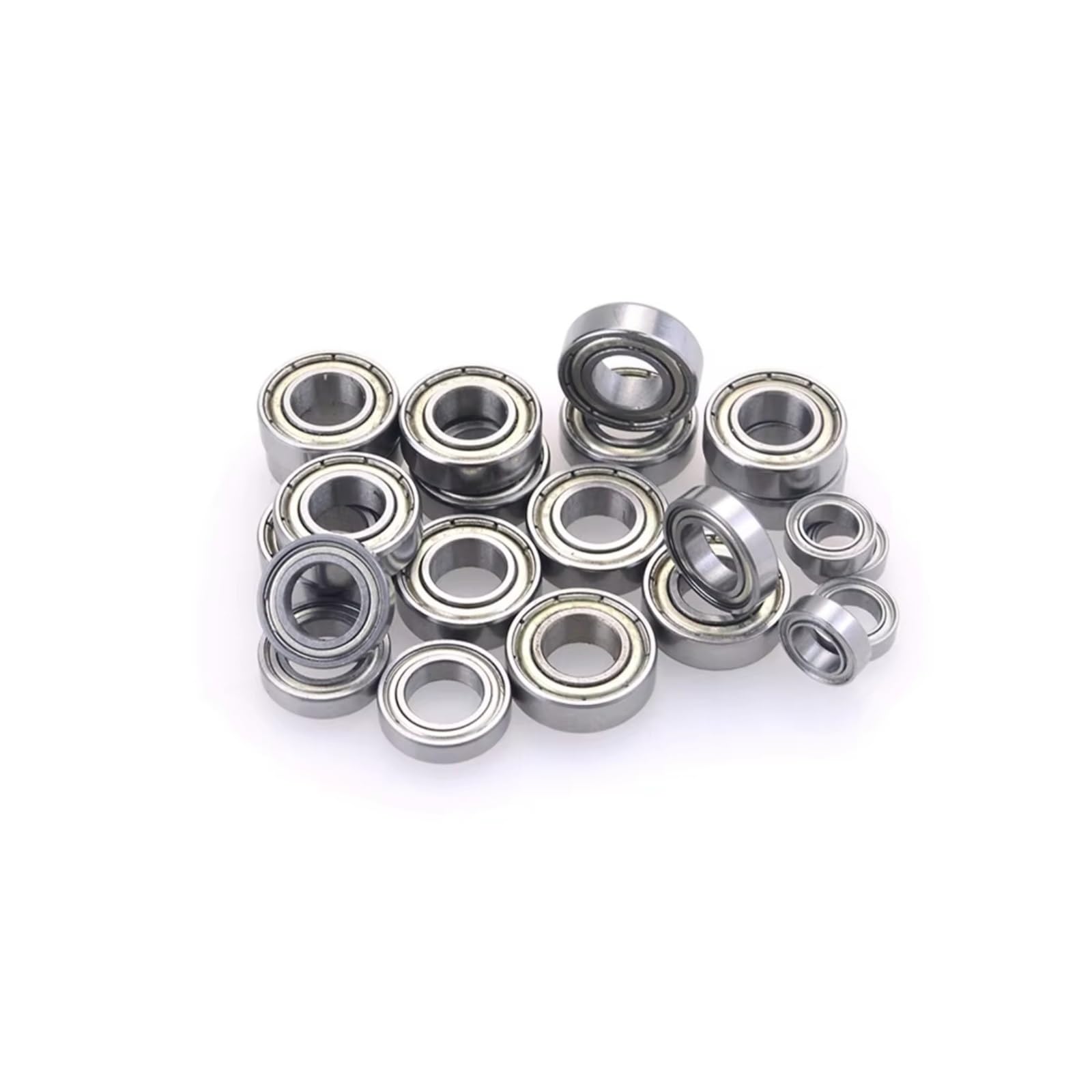RC Piezas Coche Compatible con ZD para Carreras 08423 08425 08426 08427 9020 9072 9116 9203 1/8 RC Piezas De Mejora Coche 14 Uds Rodamiento Bolas Metal 8109