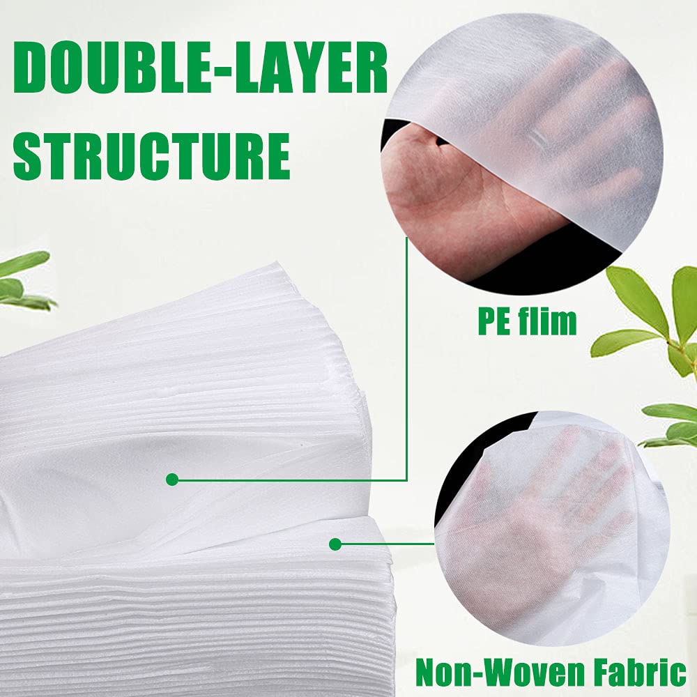 Sábanas desechables de 35 piezas, 31.5 x 71.9 pulgadas, sábanas de mesa de masaje, cubierta de cama impermeable, tela no tejida para spa, tatto y pestañas
