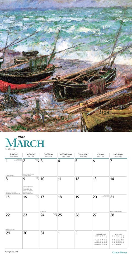 Claude Monet 2020 - 16-Monatskalender: Original BrownTrout-Kalender [Mehrsprachig] [Kalender] (Wall-Kalender)