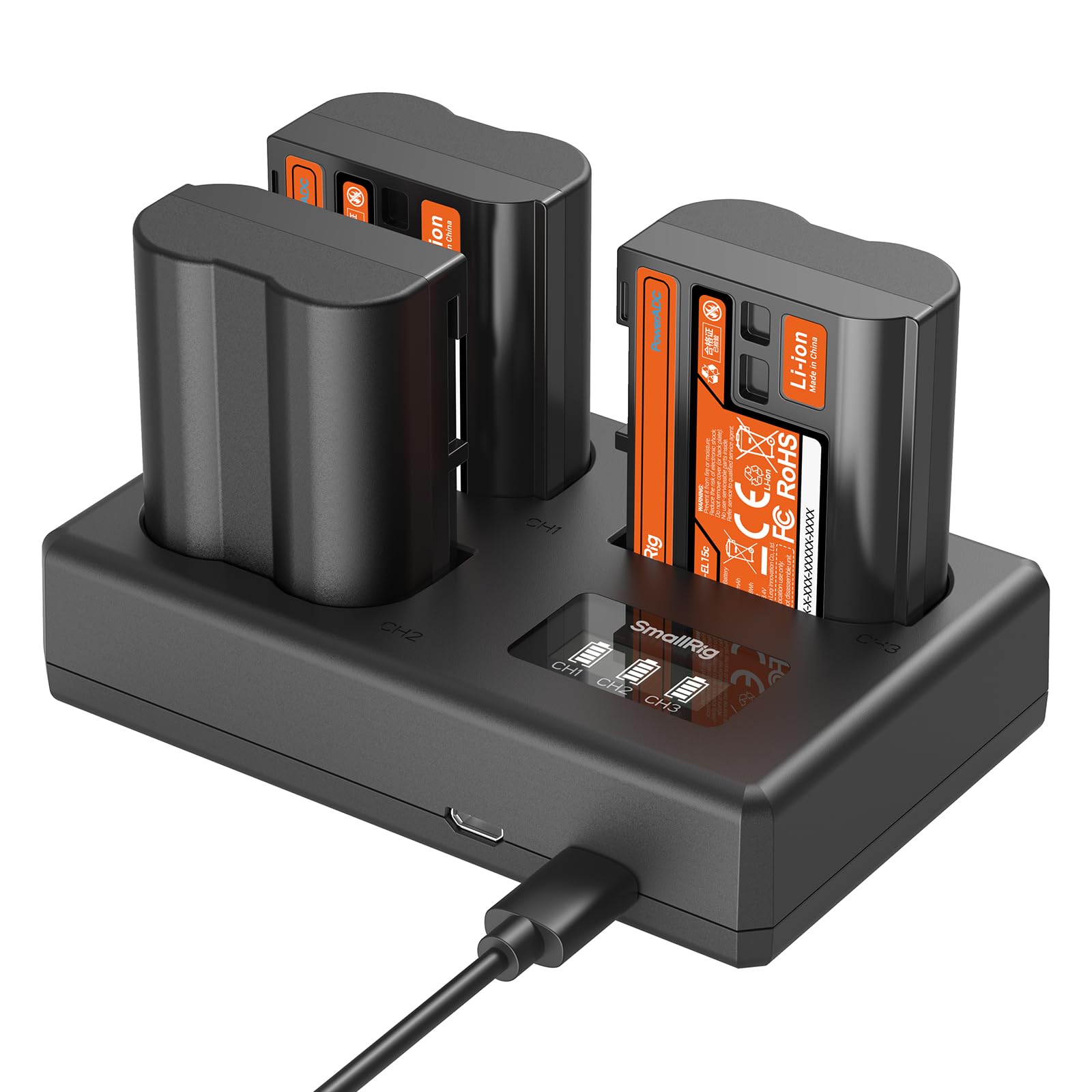Amazon.com: SmallRig EN-EL15c Camera Battery Kit for Nikon, Triple