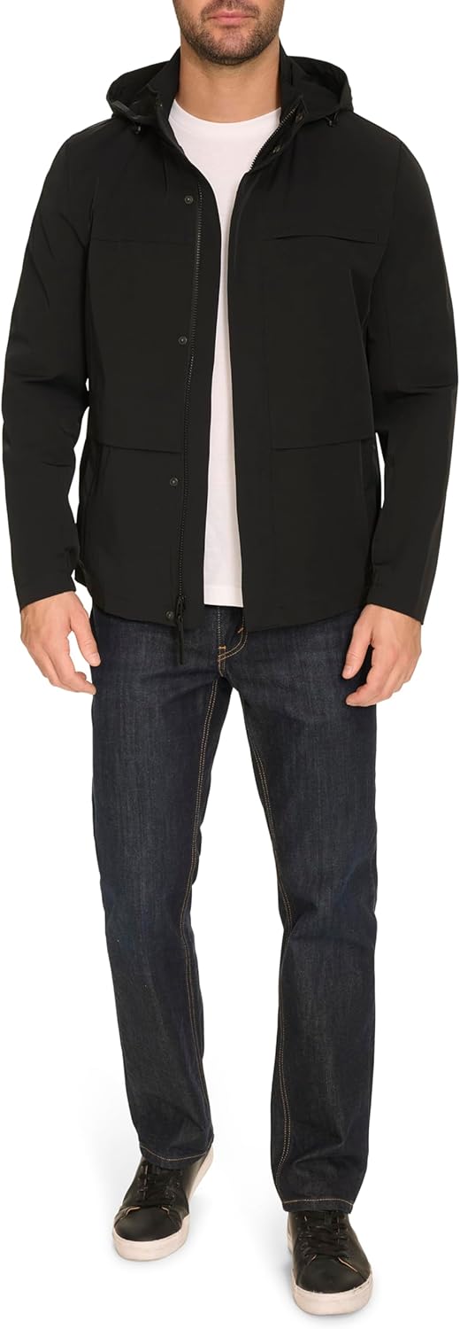 Cole Haan Men's Long Sleeve Hooded Rain Parka - Image 2