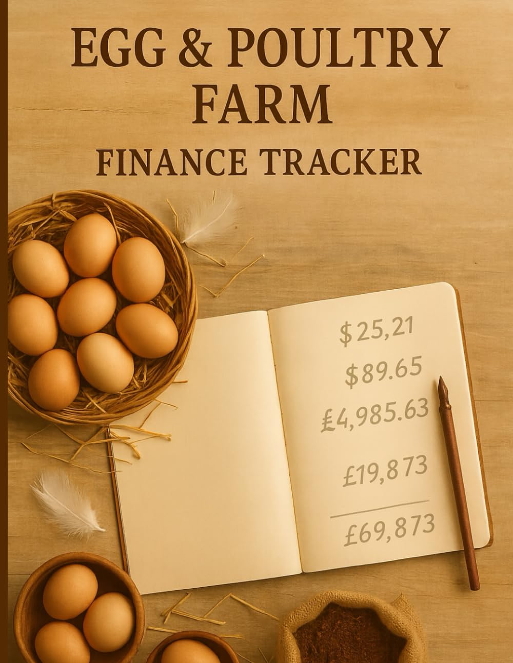 Egg & Poultry Farm Finance Tracker, Sales & Expenses Ledger Track Your Sales, Expenses & Profits: Designed for Farmers, Homesteaders, Livestock Sellers, Small Business, Organic Farms