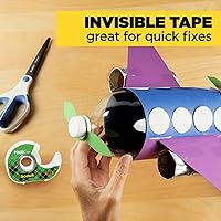 Vista 7 de Scotch Cinta mágica, invisible, reparación de tarjetas de Navidad y uso como suministros de envoltura de regalo para Navidad, 6 rollos de cinta