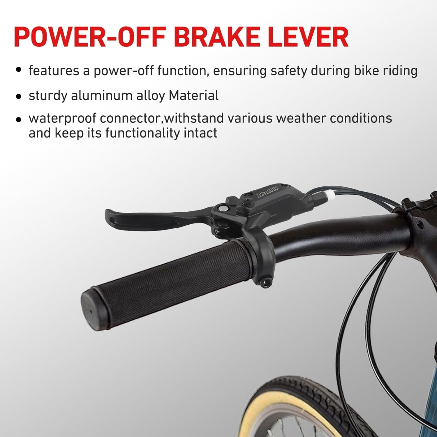 Leva del freno GT03 Power-off Oil 2 pin impermeabile leva del freno elettronica in lega di alluminio impugnature per freno elettrico o scooter elettrico accessori (destra)