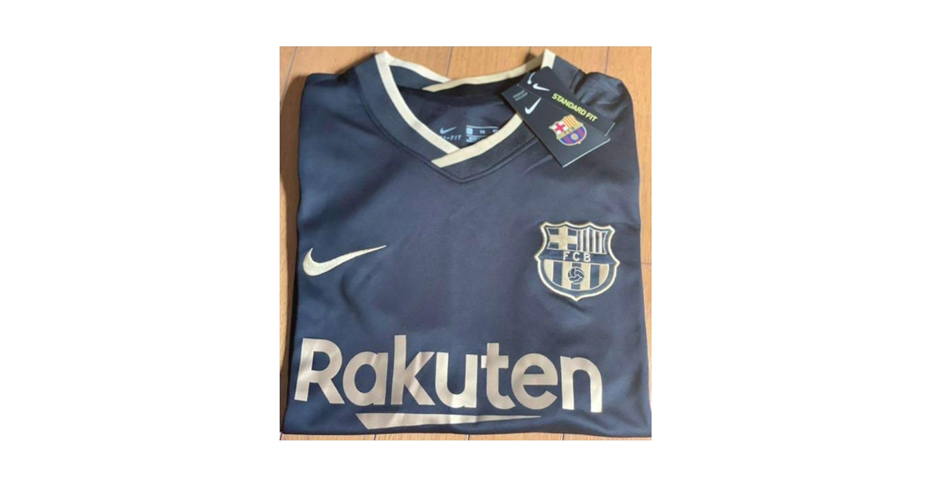 【未使用品・タグ付き】FC Barcelona 長袖 UNICEF FC Barcelona FCB Rakuten #21 F. De Jong Unicef Soccer Jersey