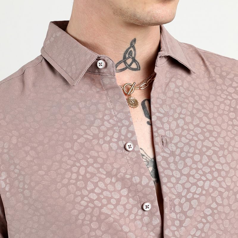 Image of CAHOOT Men'sTartan Plaid Shirt for Casual Wear | Spread Collar | Long Sleeve | Button Closure | Shirt Crafted with Comfort Fit for Everyday Wear