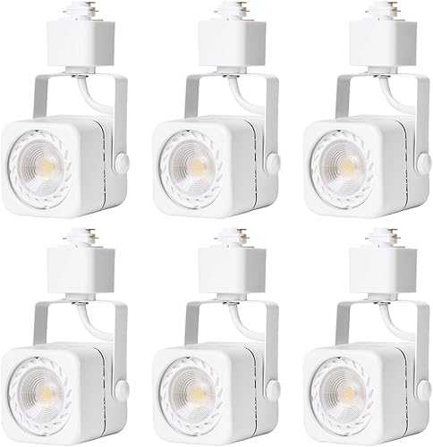 EAGLOD Cabezales de luz LED regulables de 10 W, foco de techo de riel de iluminación tipo H, compatible con luces de pista lineal de un solo