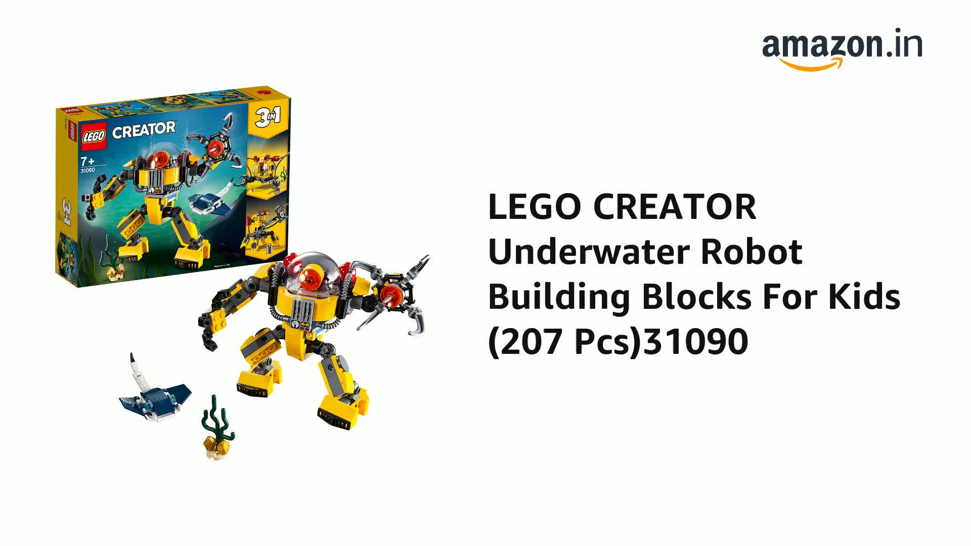 Lego 31090 Lego 207 31090 Lego-Creator Underwater Robot 207 Pieces