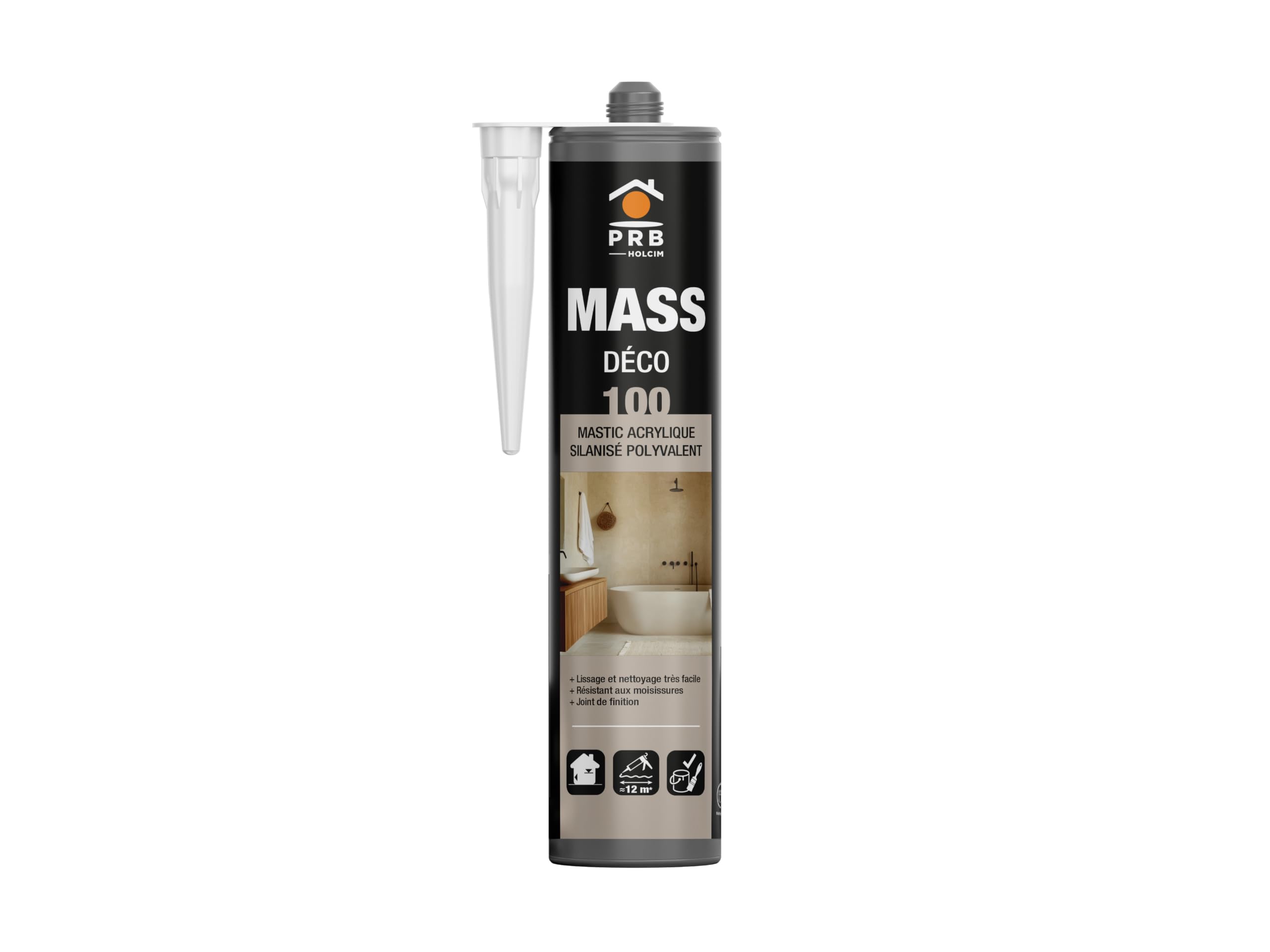 6 Cartouches de Mastic Acrylique Silanisé Blanc Brillant 6x290ml - Joints de Finition Intérieur et Extérieur