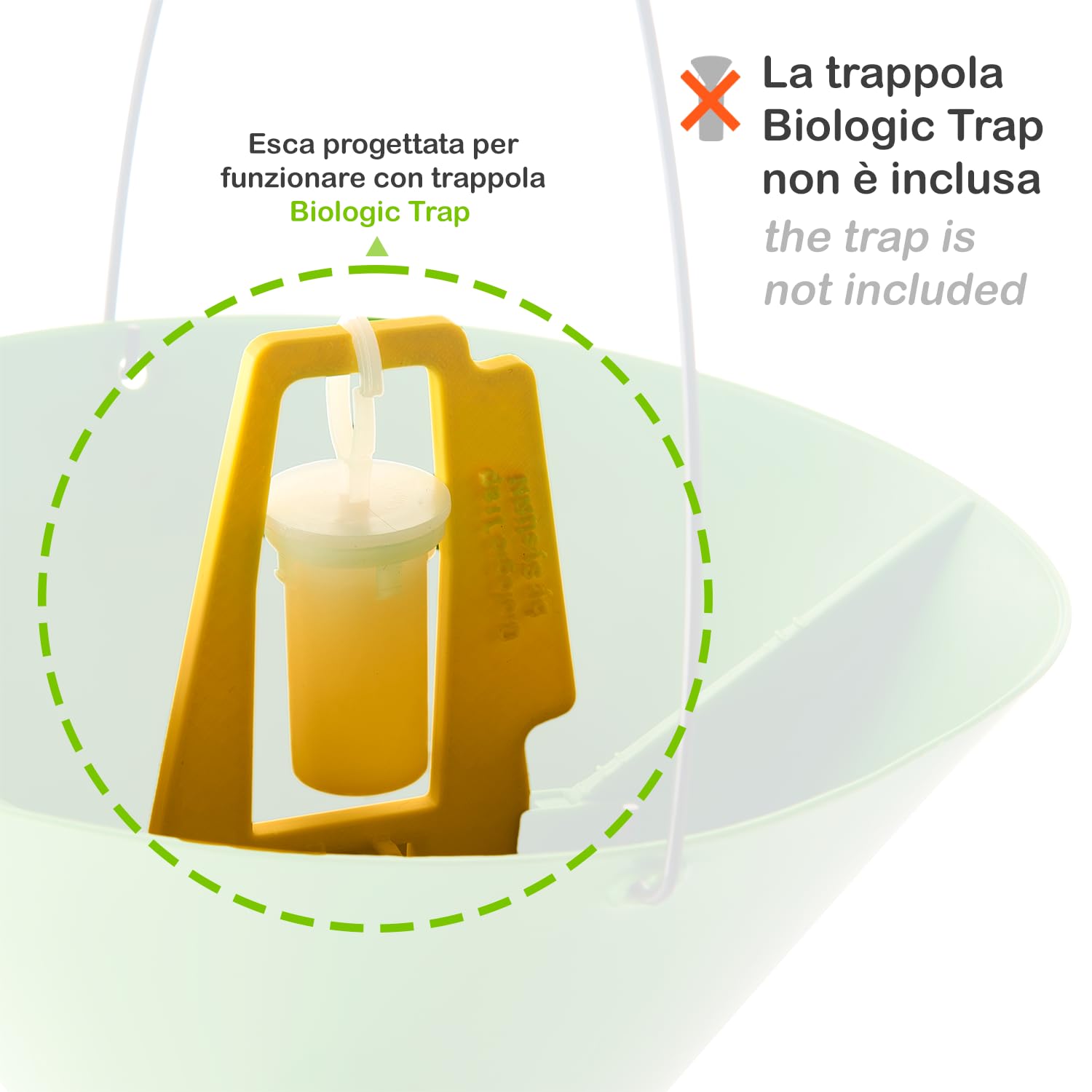 BIOLOGIC TRAP | Super Feromone Popillia Japonica BIO, Doppia Essenza, Efficace Cattura e Lunga Durata, 1 Ricarica