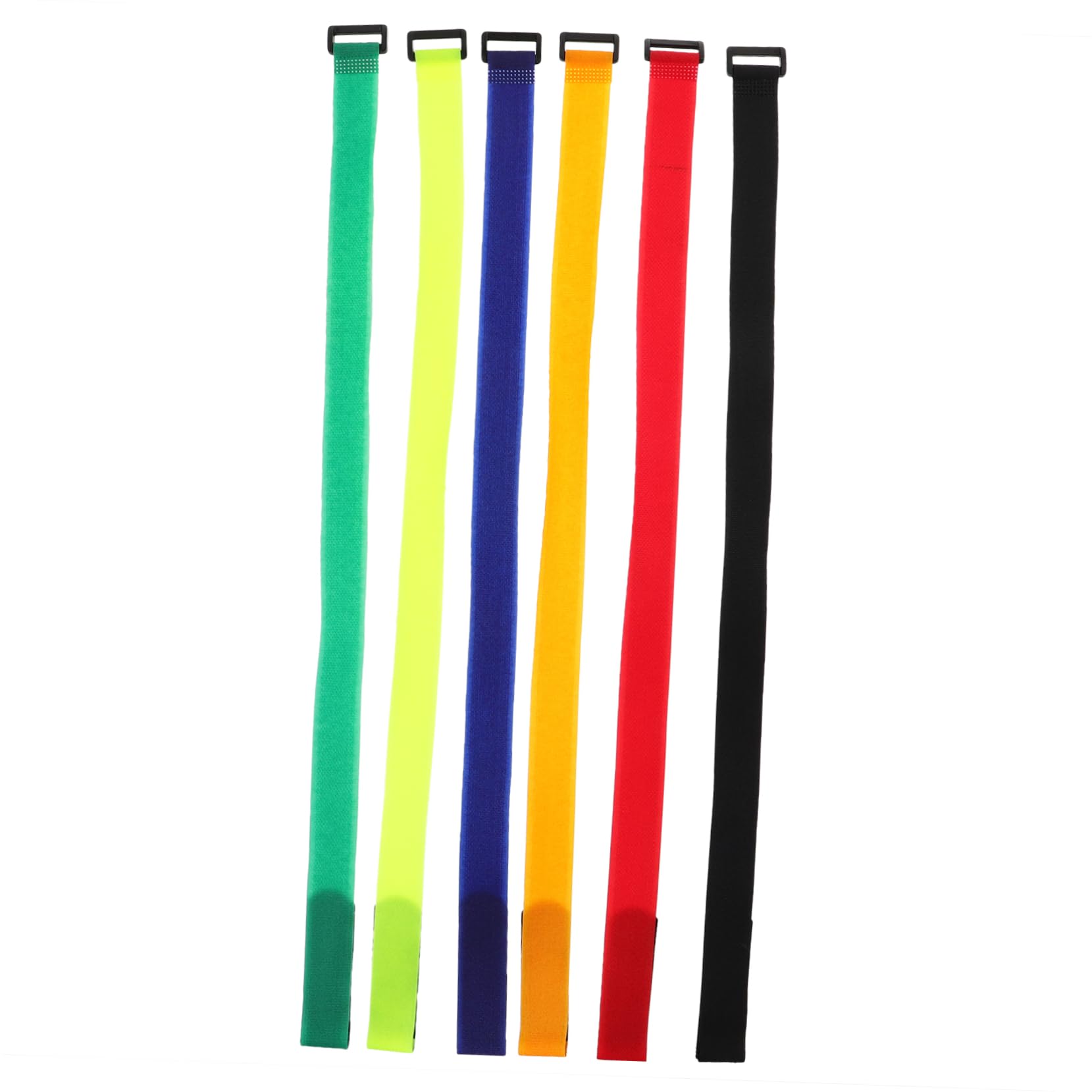 BESPORTBLE 2sets Strong Cinch Straps Tire Buckles Bike Sticky Straps Hook and Loop Tapes Ideal for Binding Wheels Securing Cables 12pcs*2